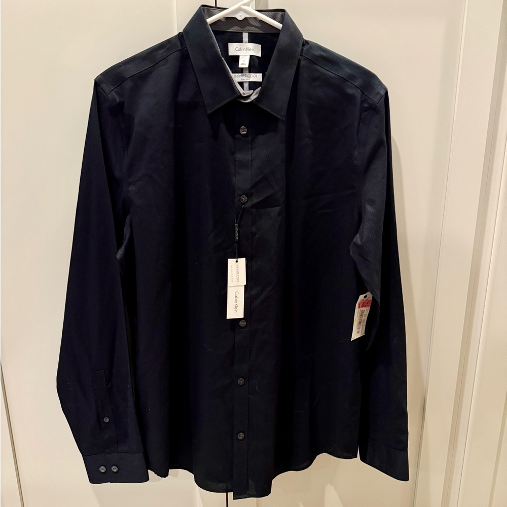Calvin Klein Men's Dark Dress Shirt